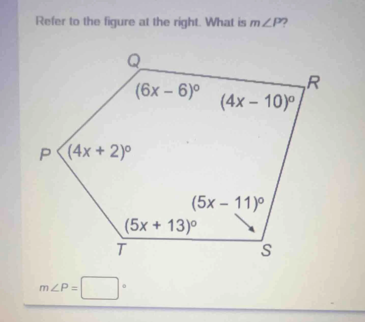 refer to the figure at the right. what is ( mangle p )? ( mangle p = sq…
