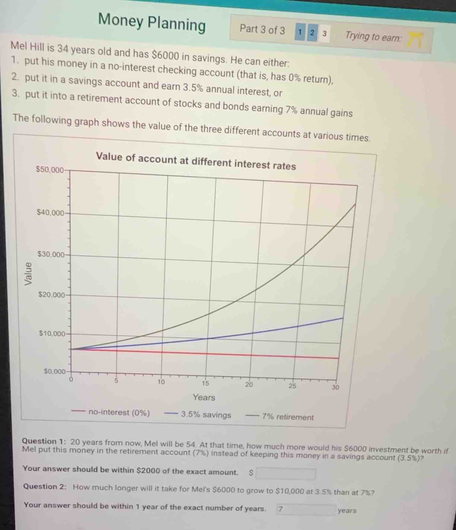 money planning part 3 of 3 1 2 3 trying to earn: mel hill is 34 years o…