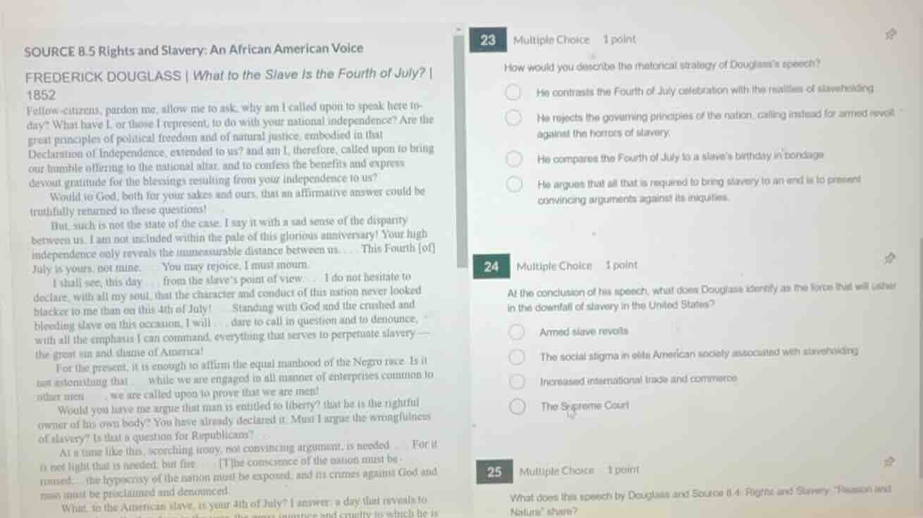 source 8.5 rights and slavery: an african american voice frederick doug…