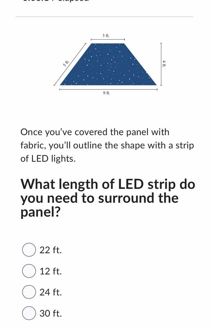 once you’ve covered the panel with fabric, you’ll outline the shape wit…