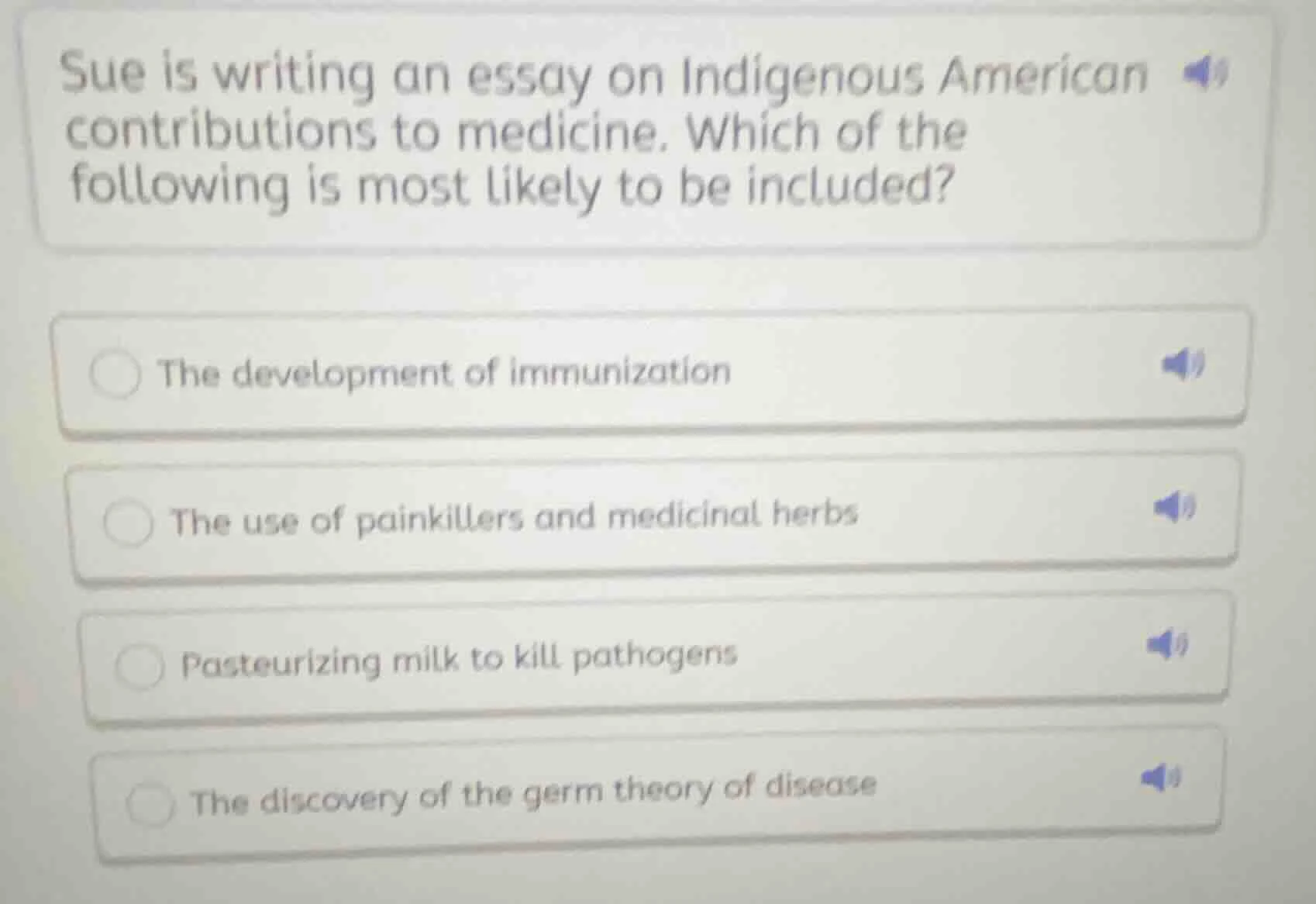 sue is writing an essay on indigenous american contributions to medicin…