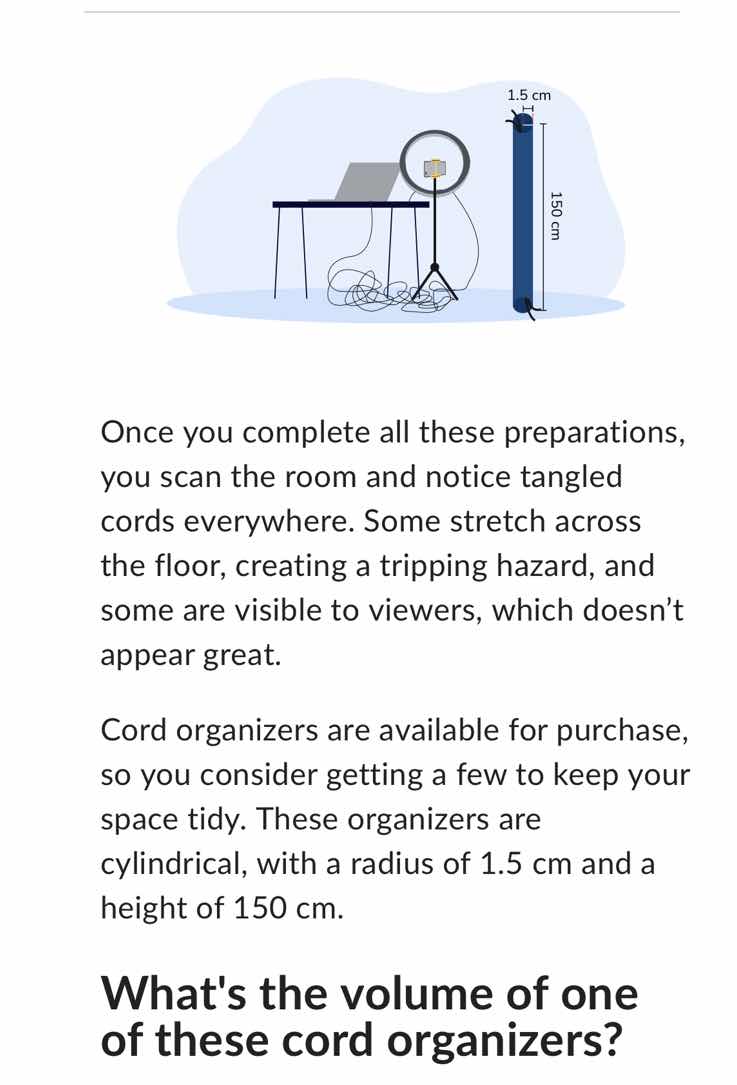 once you complete all these preparations, you scan the room and notice …