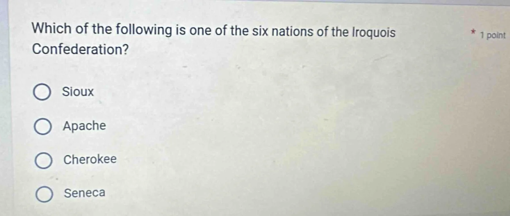 which of the following is one of the six nations of the iroquois confed…