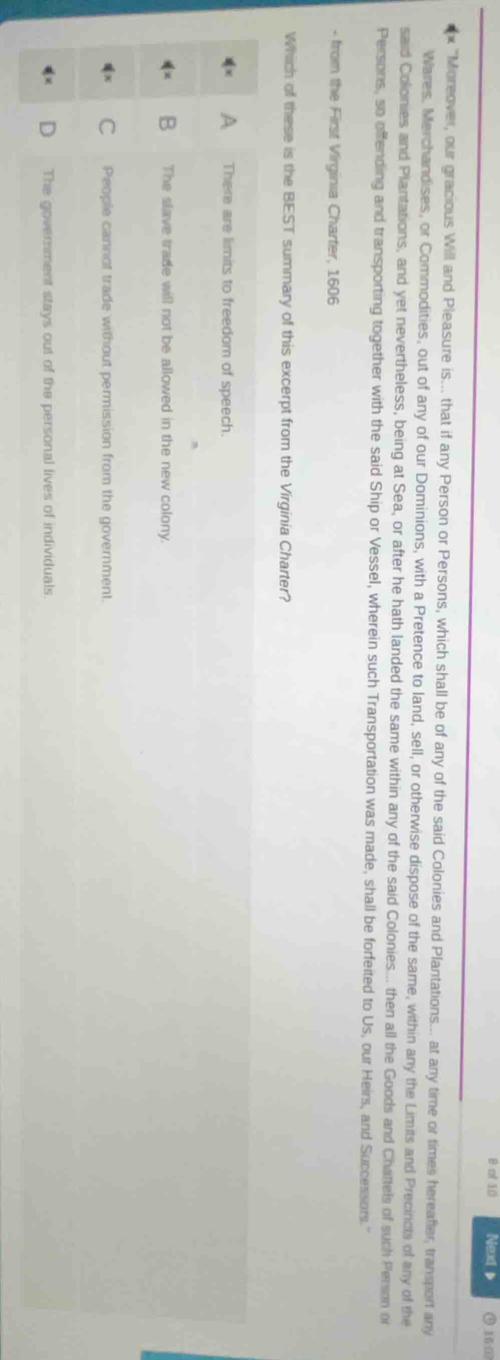 moreover, our gracious will and pleasure is... that if any person or pe…