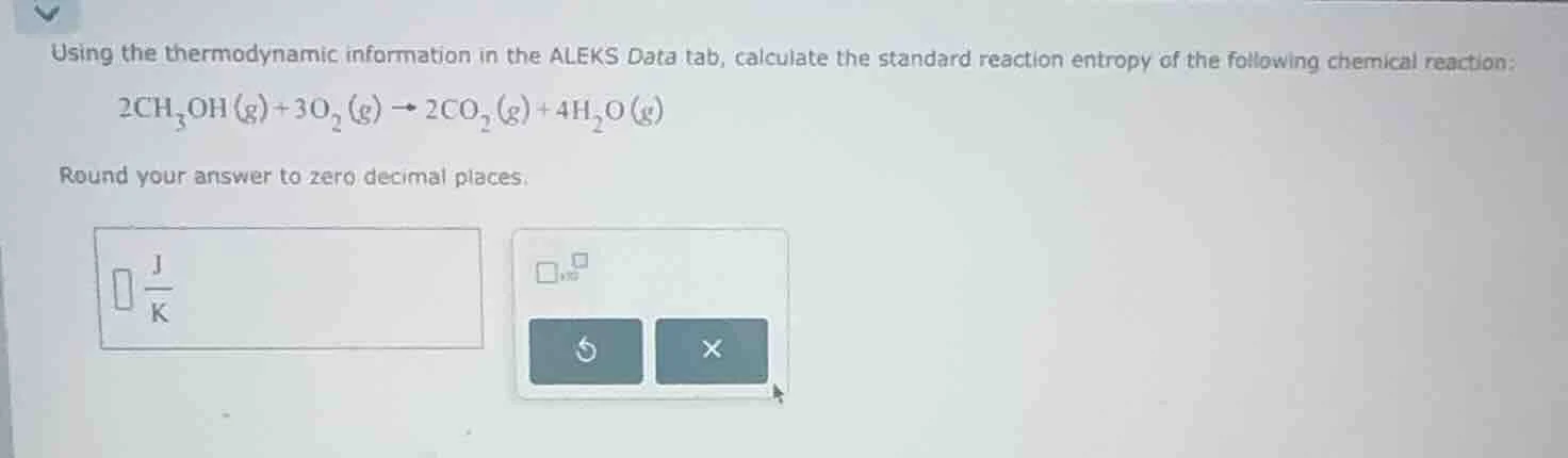 using the thermodynamic information in the aleks data tab, calculate th…