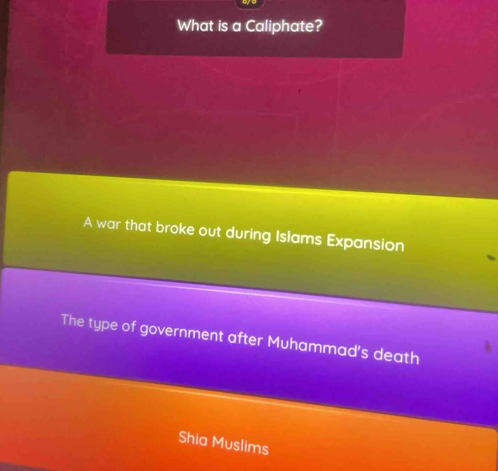 what is a caliphate? a war that broke out during islams expansion the t…