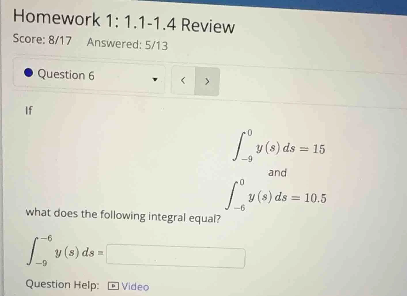 homework 1: 1.1-1.4 review score: 8/17 answered: 5/13 question 6 if \\(…