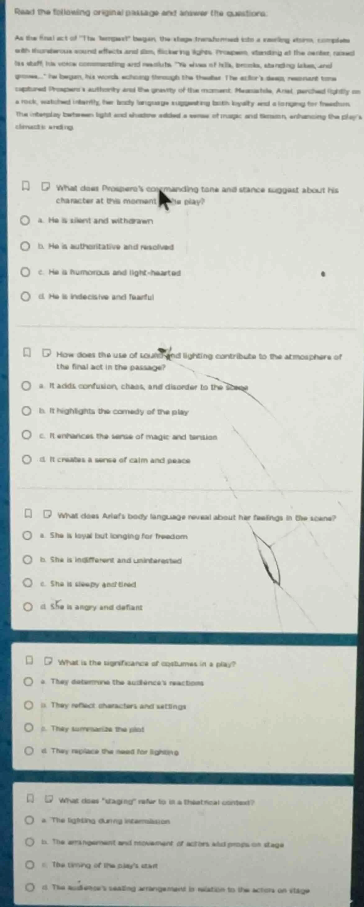 read the following original passage and answer the questions. as the fi…