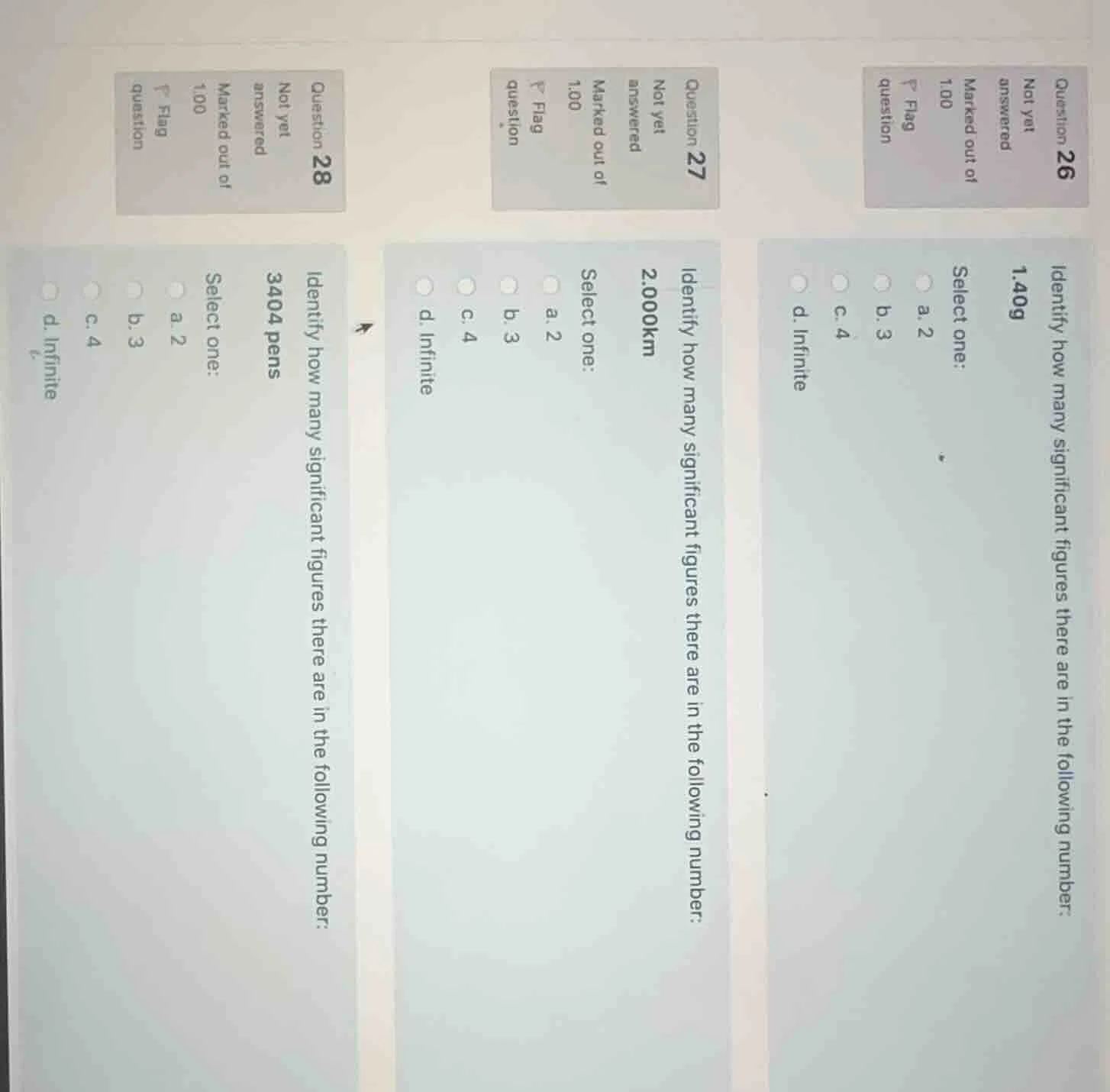question 26 not yet answered marked out of 1.00 flag question identify …