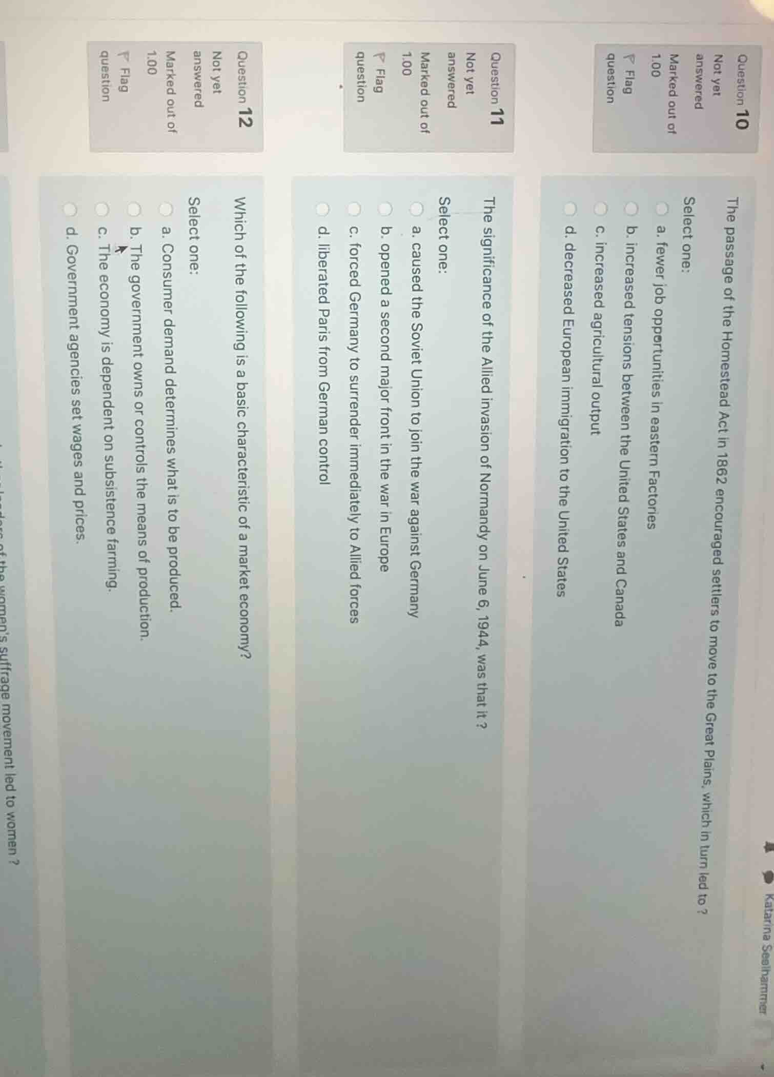 question 10 not yet answered marked out of 1.00 flag question the passa…