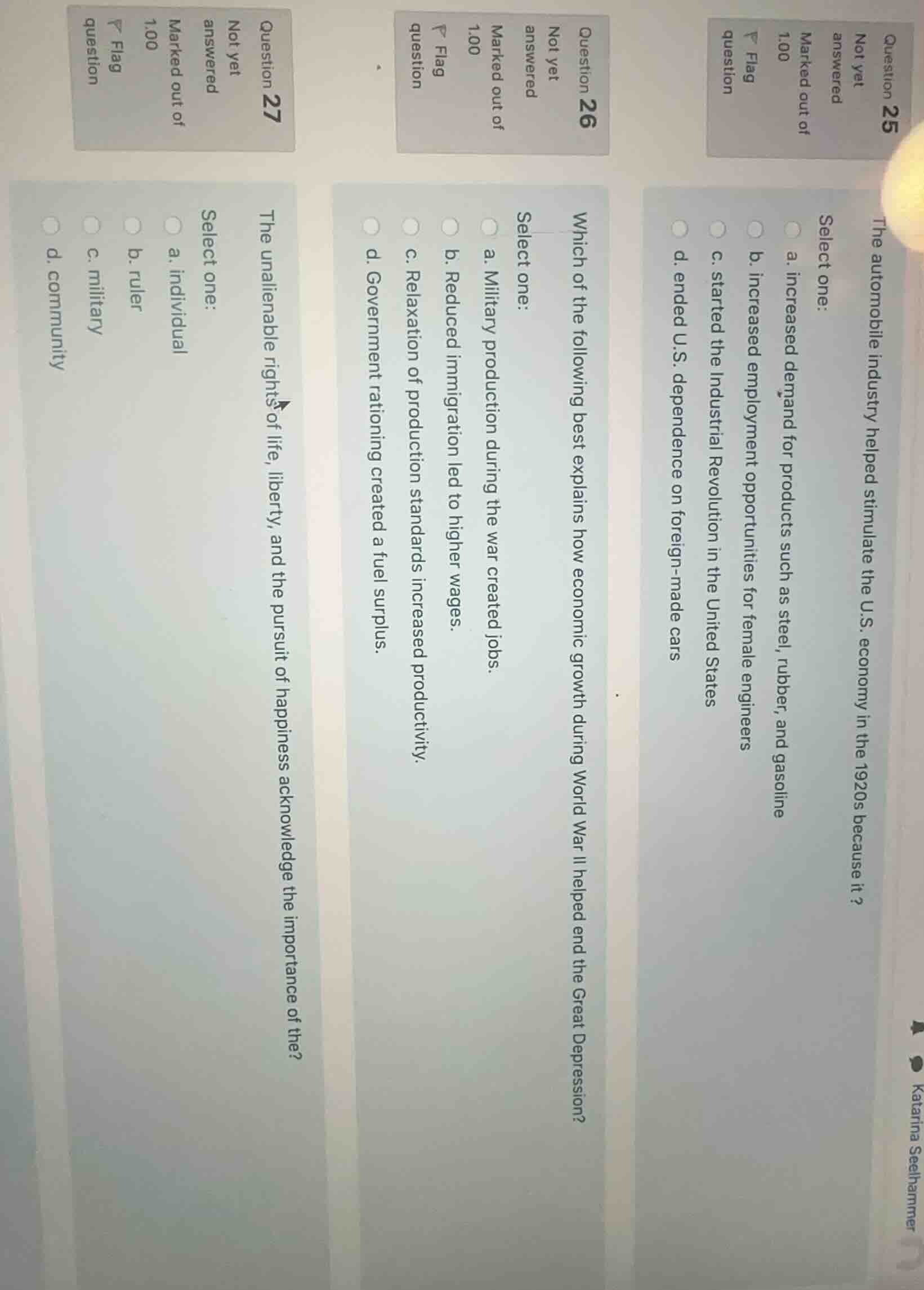 question 25 not yet answered marked out of 1.00 flag question the autom…