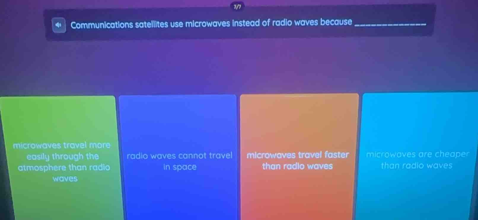 communications satellites use microwaves instead of radio waves because…