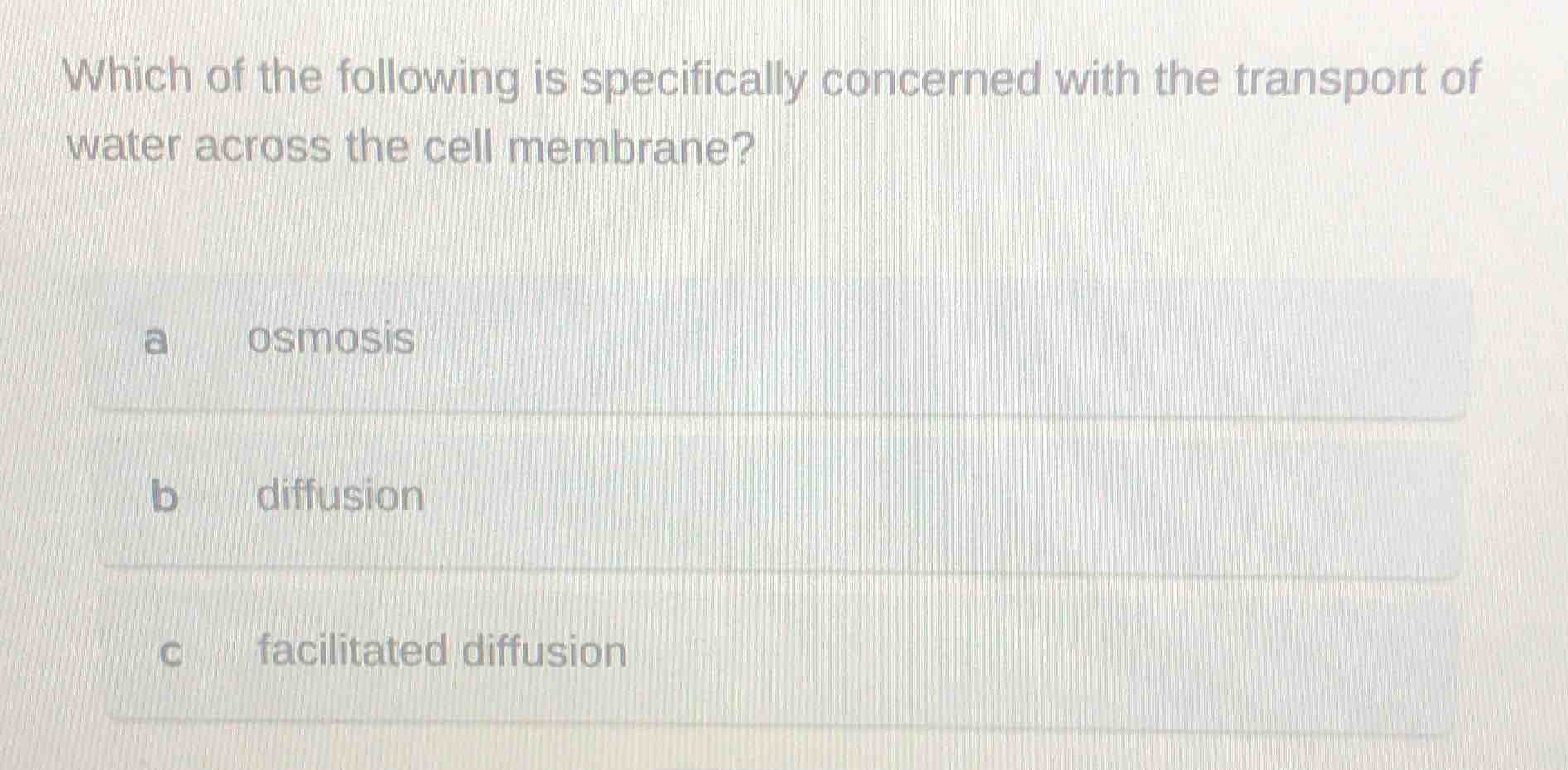 which of the following is specifically concerned with the transport of …