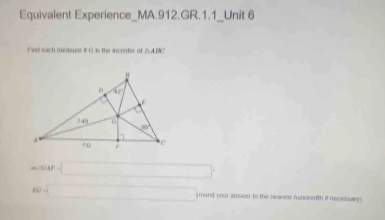 equivalent experience_ma.912.gr.1.1_unit 6 find each measure if g is th…