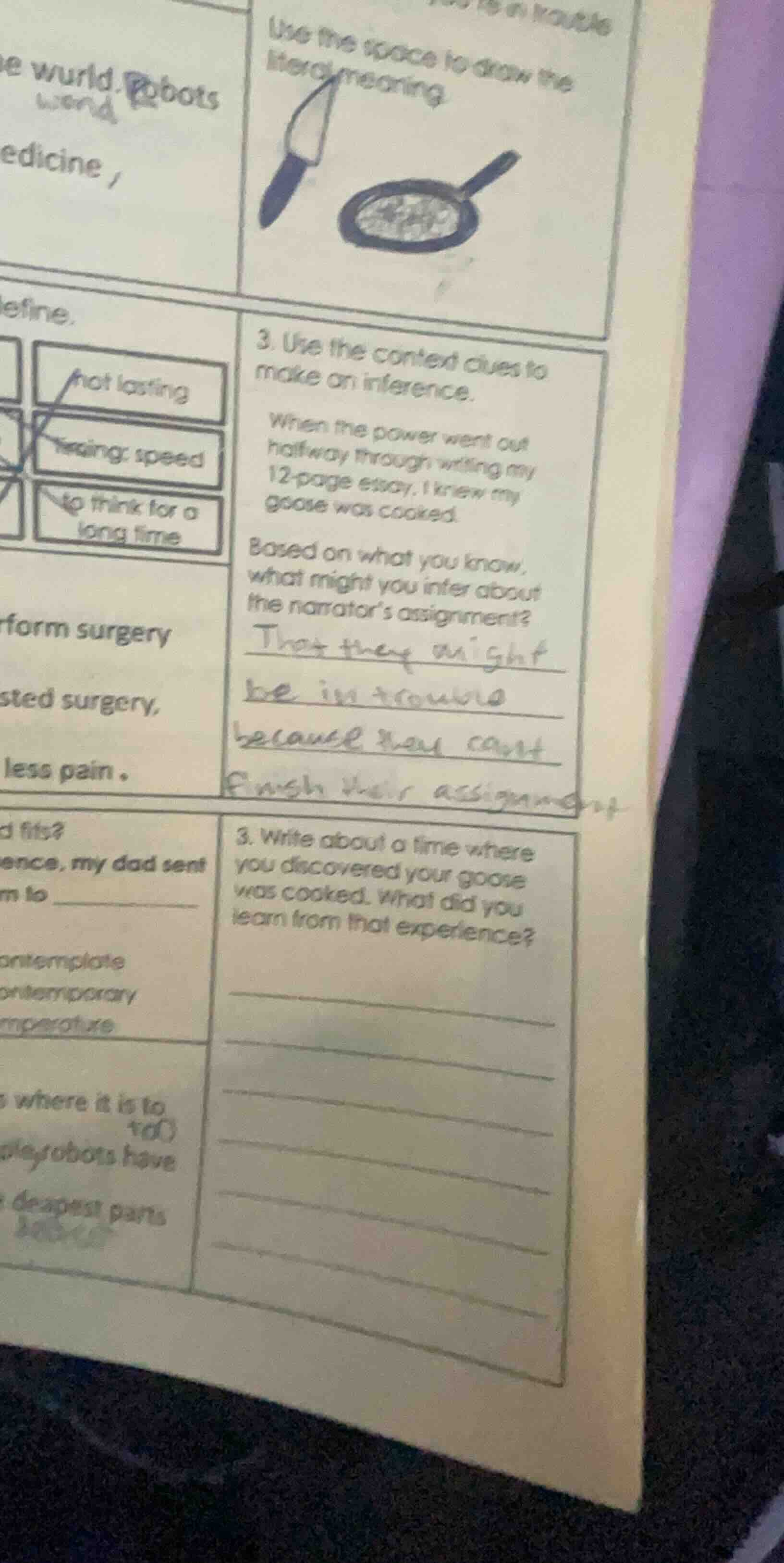 use the space to draw the literal meaning. 3. use the context clues to …