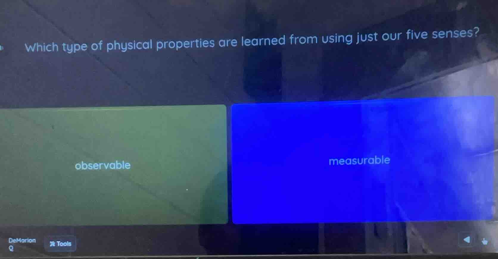 which type of physical properties are learned from using just our five …