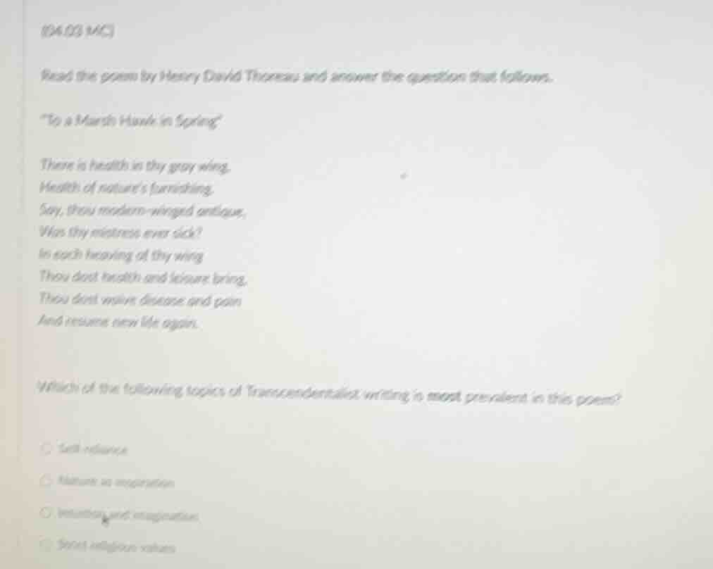 (da.03 mc) read the poem by henry david thoreau and answer the question…