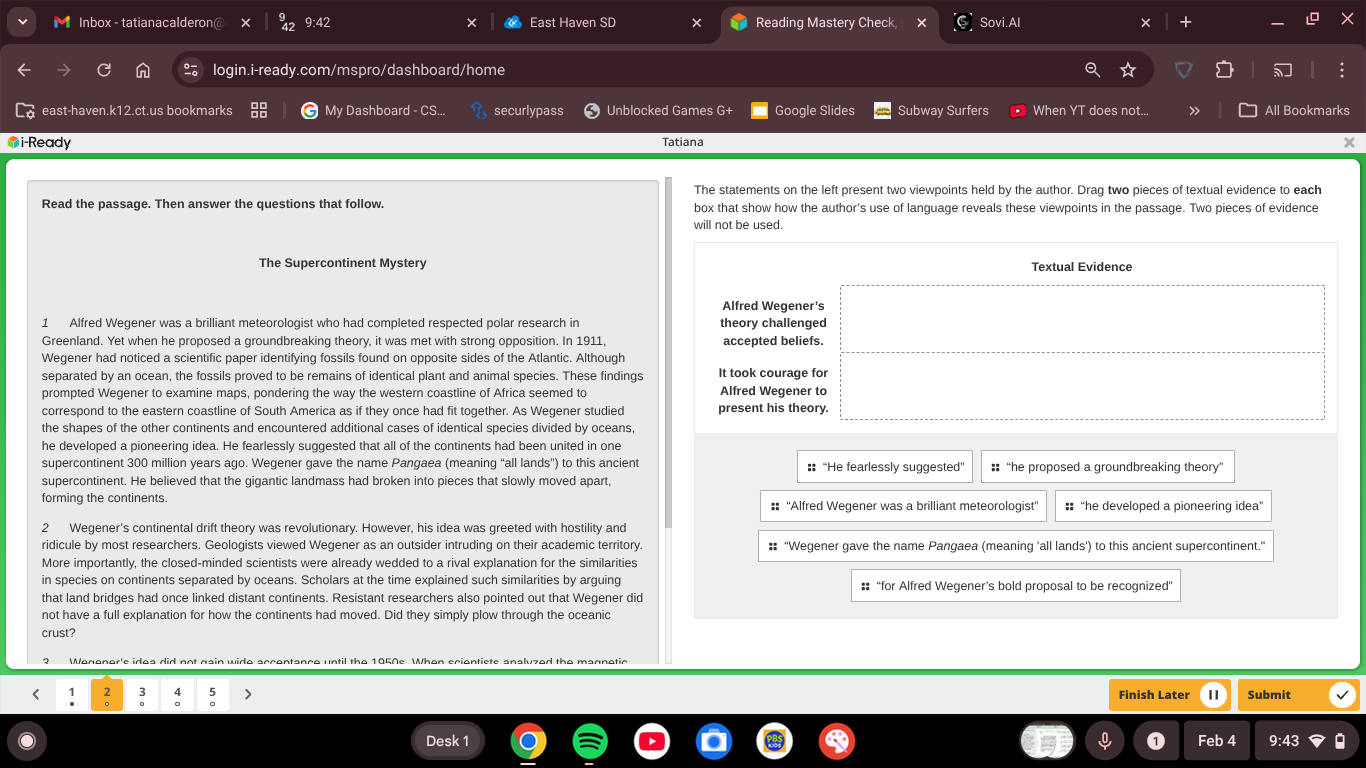 read the passage. then answer the questions that follow. the superconti…