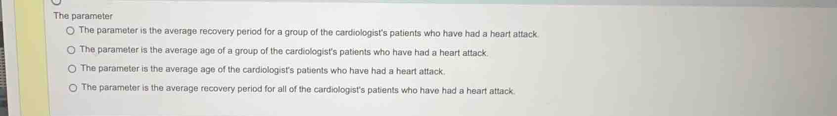 the parameter the parameter is the average recovery period for a group …