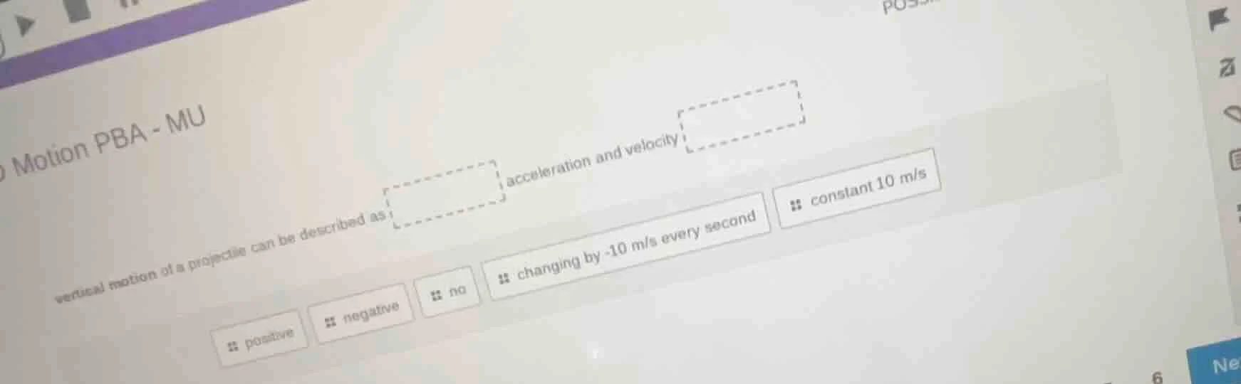 motion pba - mu vertical motion of a projectile can be described as acc…