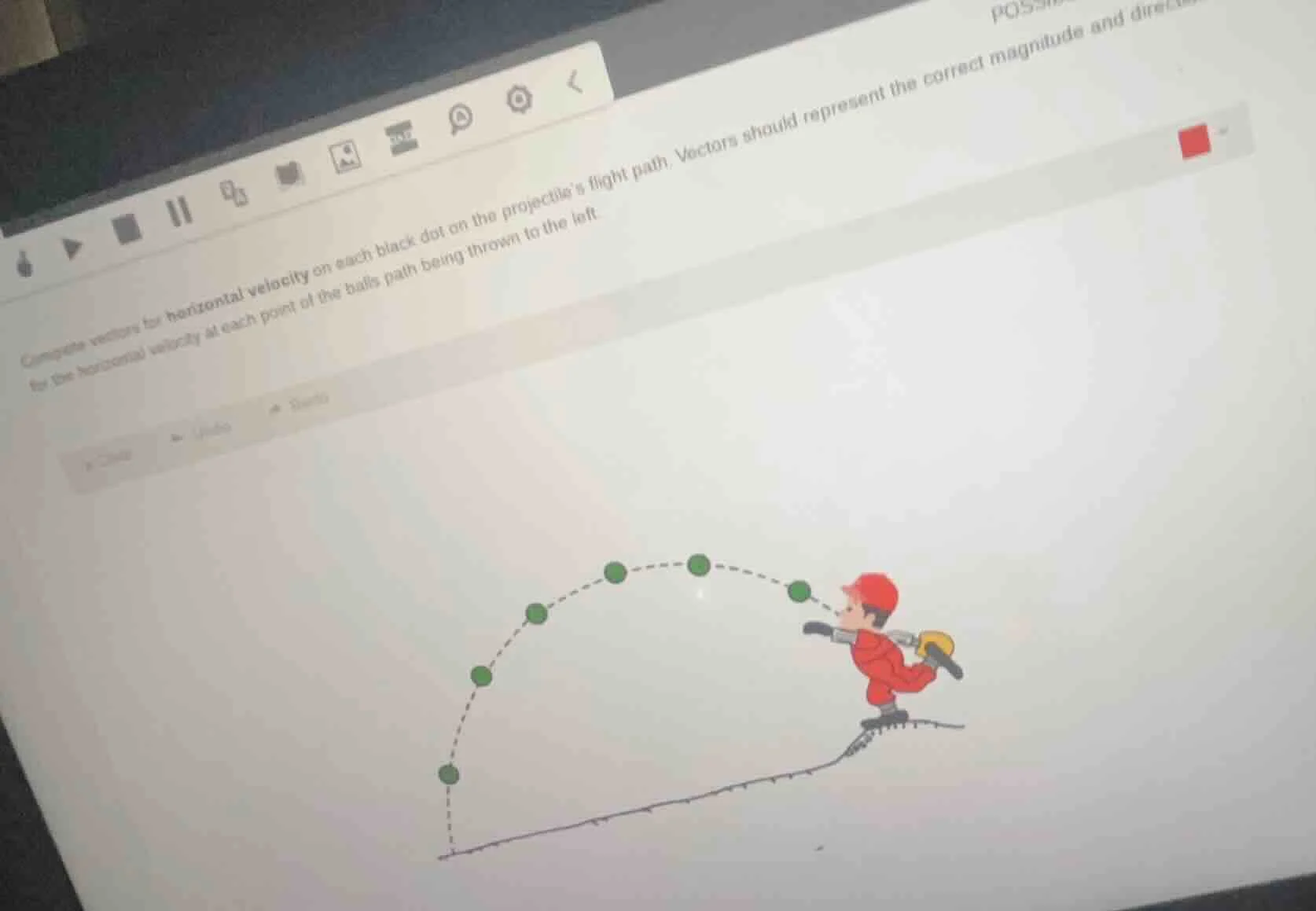 compute vectors for horizontal velocity on each black dot on the projec…