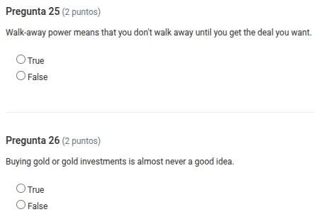 pregunta 25 (2 puntos) walk - away power means that you dont walk away …