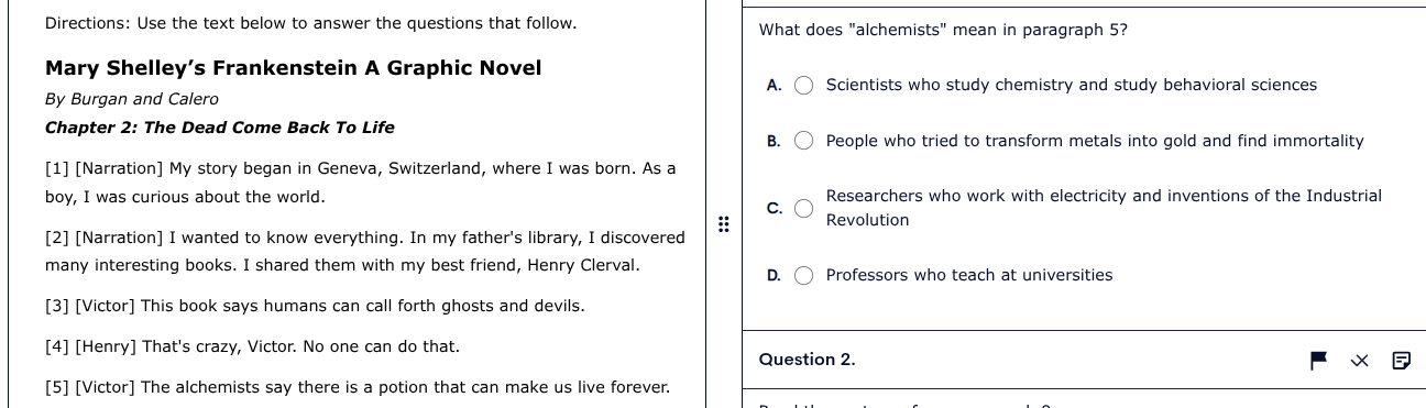 directions: use the text below to answer the questions that follow. mar…