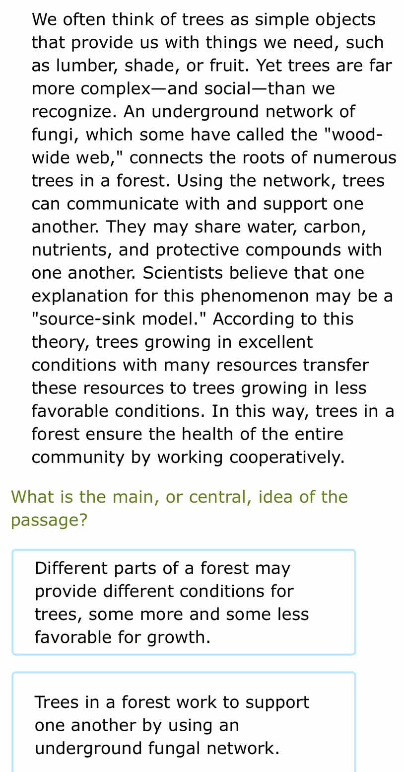 we often think of trees as simple objects that provide us with things w…