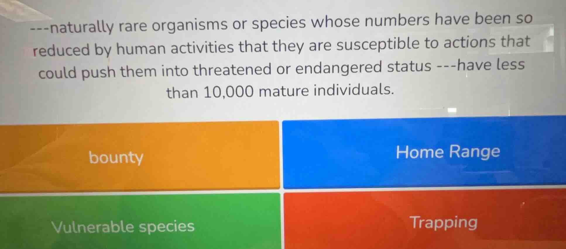 ---naturally rare organisms or species whose numbers have been so reduc…