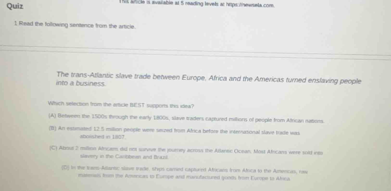 quiz 1 read the following sentence from the article. the trans - atlant…