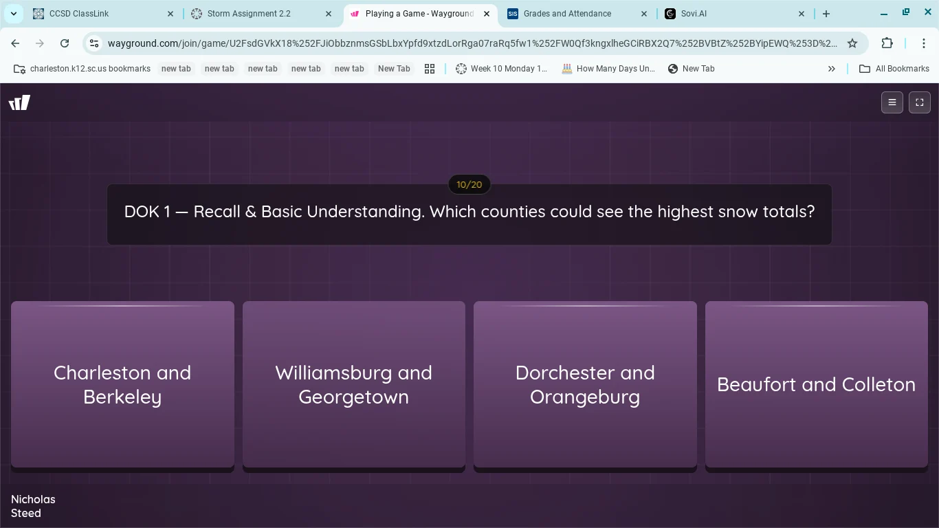 dok 1 — recall & basic understanding. which counties could see the high…