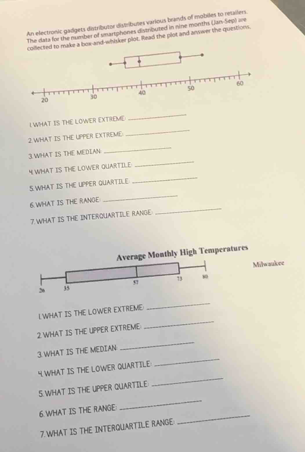 an electronic gadgets distributor distributes various brands of mobiles…