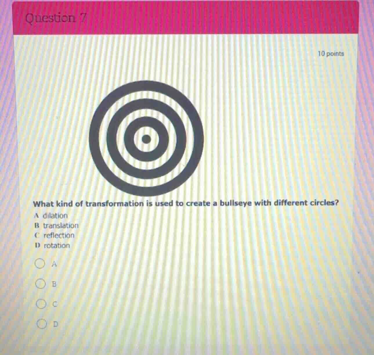 question 7 10 points what kind of transformation is used to create a bu…