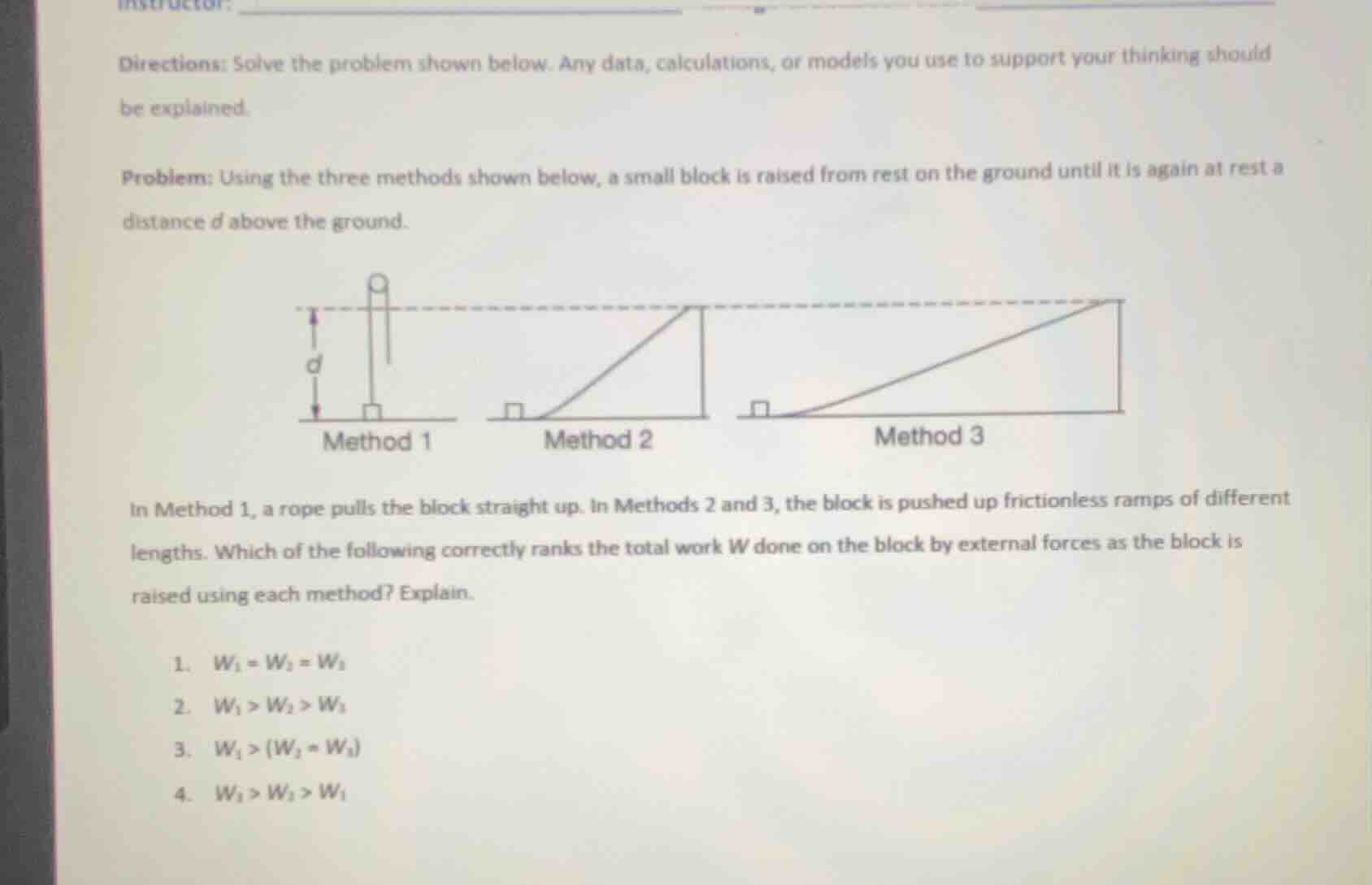 directions: solve the problem shown below. any data, calculations, or m…