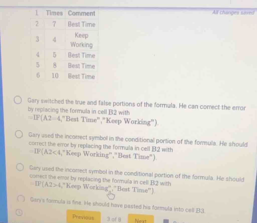 1 times comment 2 7 best time 3 4 keep working 4 5 best time 5 8 best t…