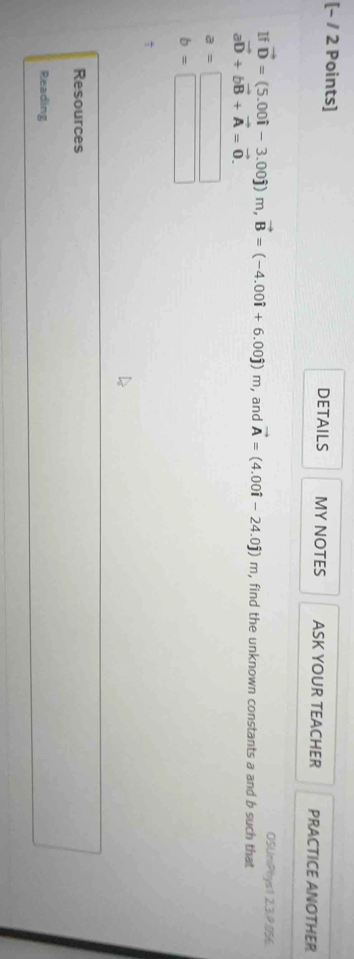 if \\(\\vec{d} = (5.00\\hat{i} - 3.00\\hat{j})\\,\\text{m}\\), \\(\\vec…