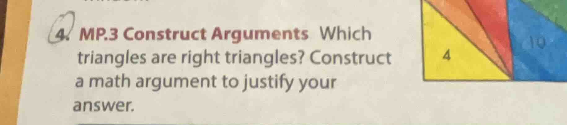 4. mp.3 construct arguments which triangles are right triangles? constr…