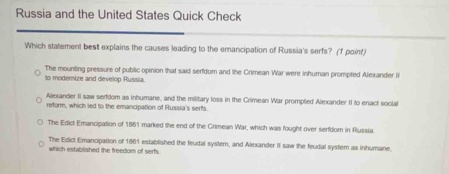 russia and the united states quick check which statement best explains …