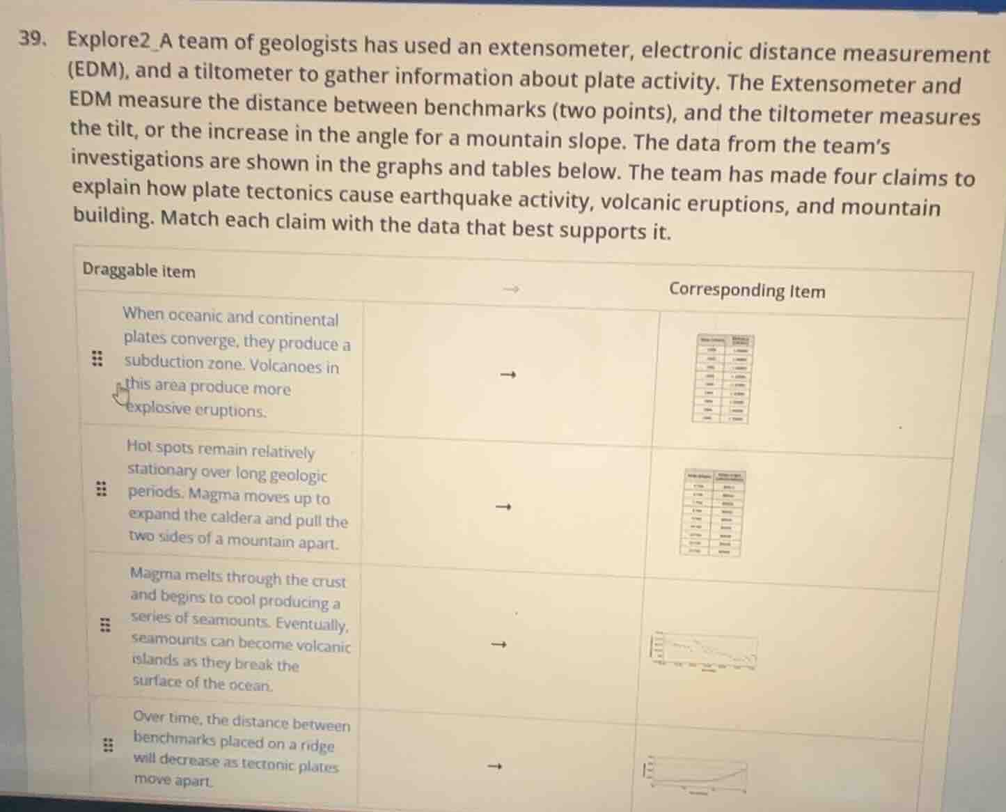 39. explore2_a team of geologists has used an extensometer, electronic …