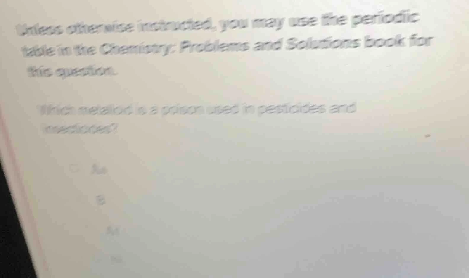 unless otherwise instructed, you may use the periodic table in the chem…