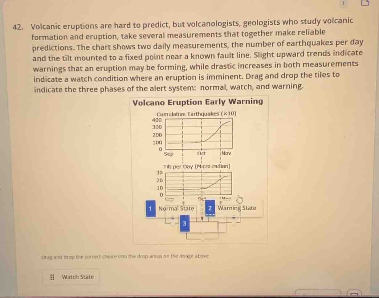 42. volcanic eruptions are hard to predict, but volcanologists, geologi…