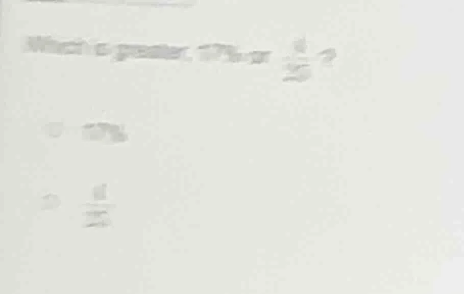 which is greater, 17% or \\(\\frac{4}{25}\\)? \\(\\circ\\) 17% \\(\\cir…
