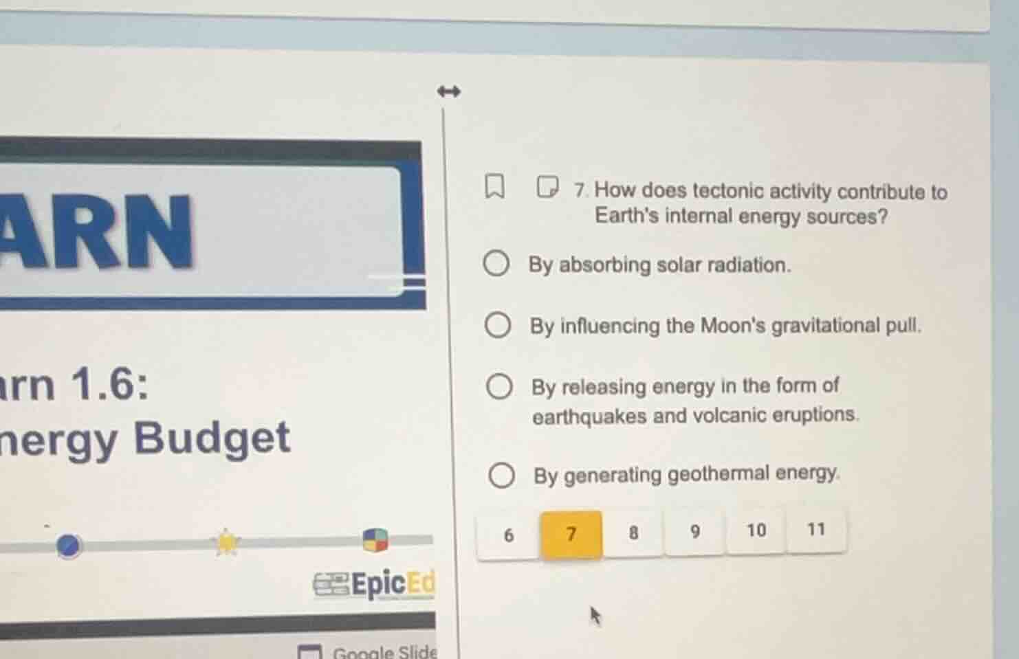 7. how does tectonic activity contribute to earths internal energy sour…