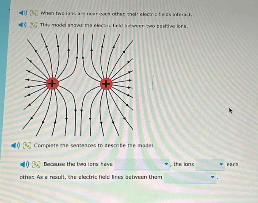 when two ions are near each other, their electric fields interact. this…