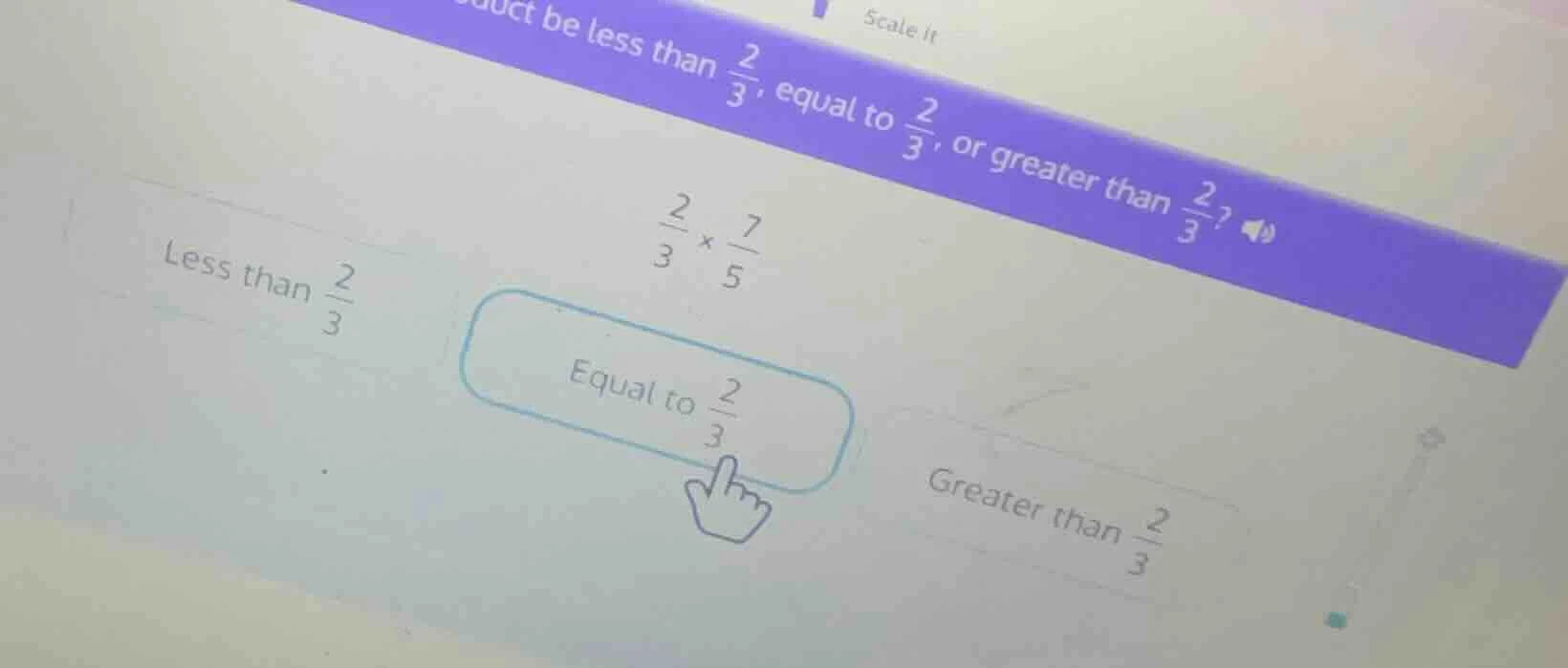 duct be less than \\(\frac{2}{3}\\), equal to \\(\frac{2}{3}\\), or gre…