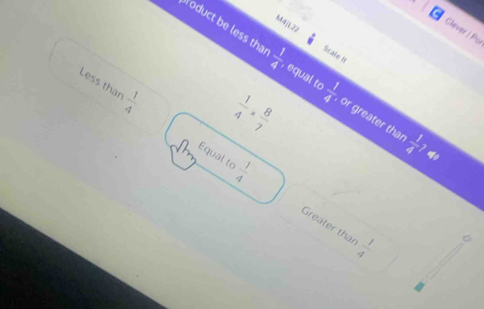 product be less than \\(\frac{1}{4}\\), equal to \\(\frac{1}{4}\\), or …