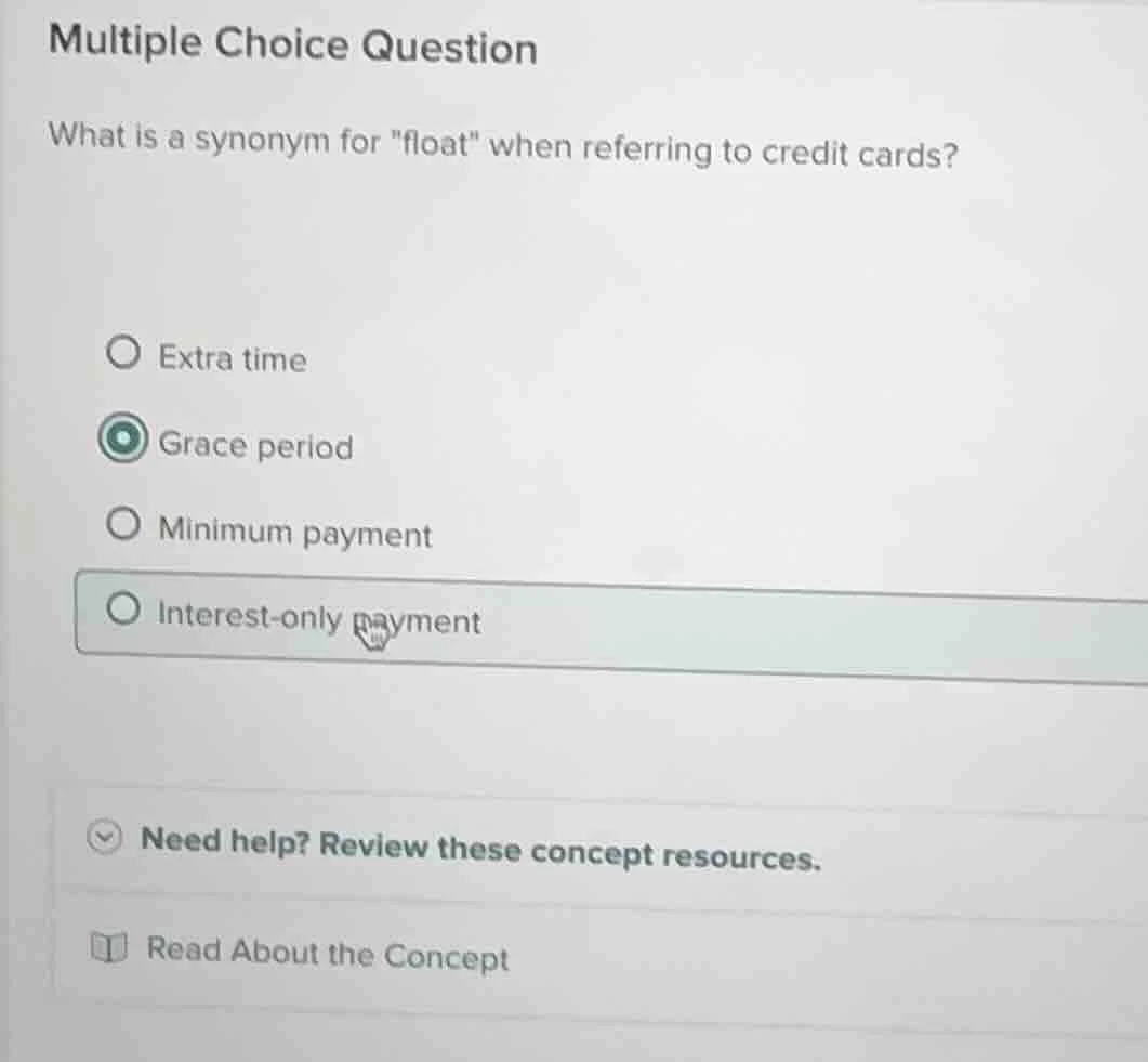 multiple choice question what is a synonym for \float\ when referring t…