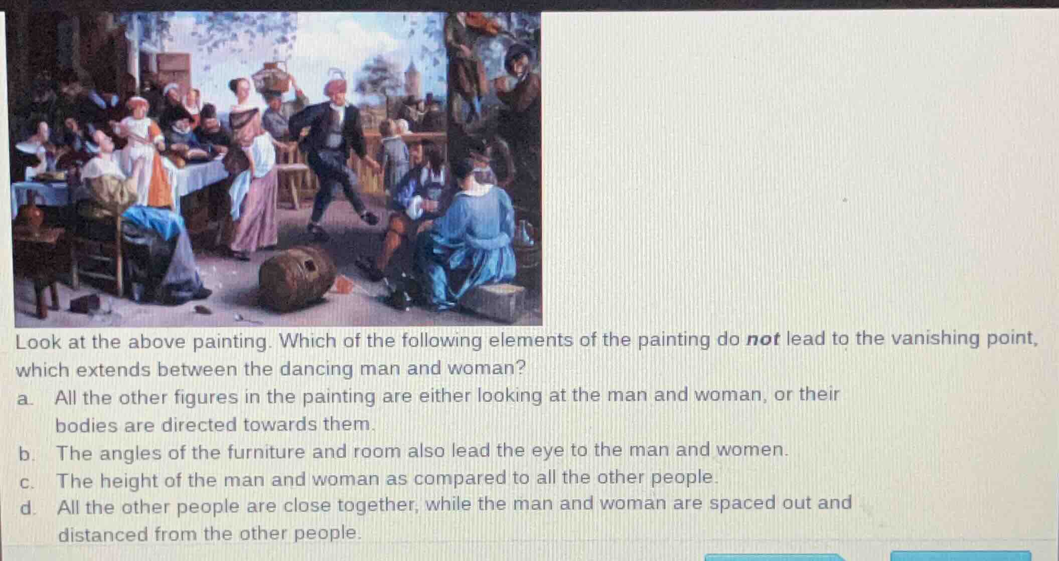 look at the above painting. which of the following elements of the pain…