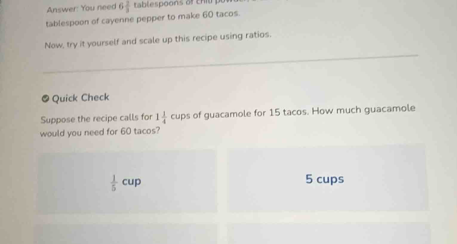 answer: you need 6\\frac{2}{3} tablespoons of chili powder, 1 tablespoo…