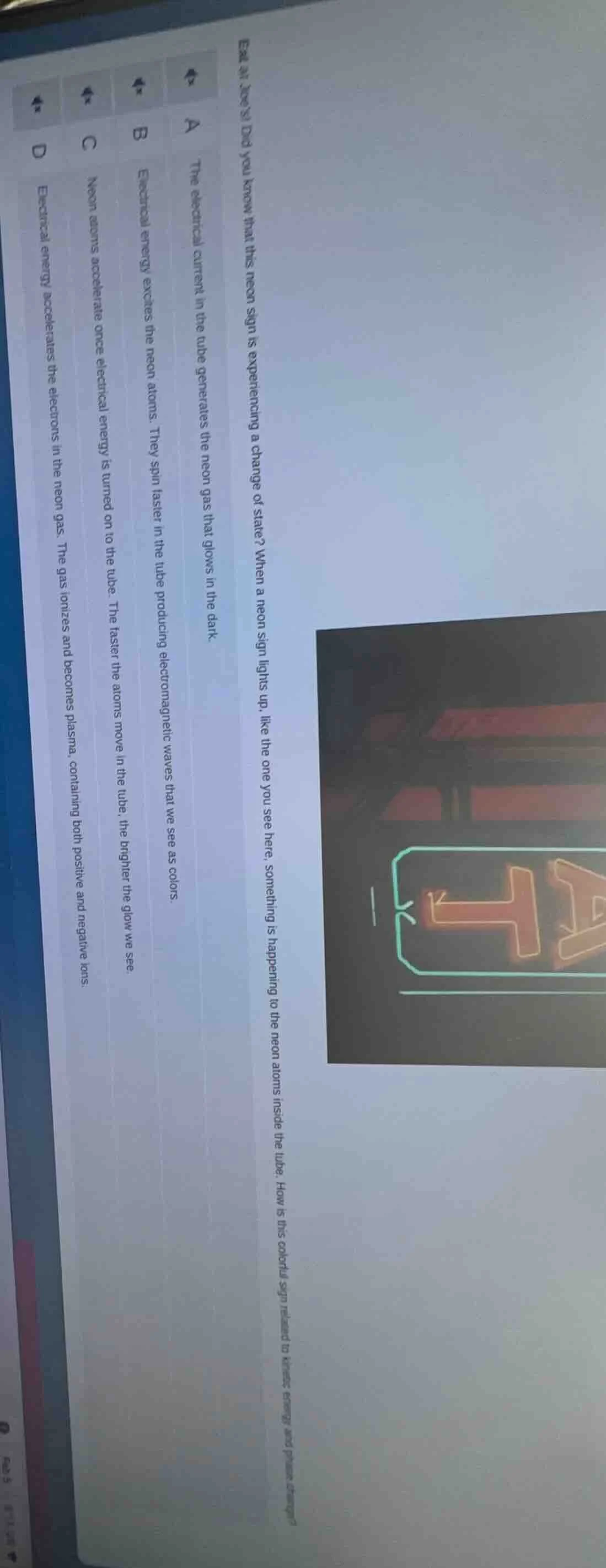 exl #1: see si did you know that this neon sign is experiencing a chang…